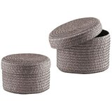 ZELLER Set košarica s poklopcem (Siva boja, 2 -dij.) Cijene