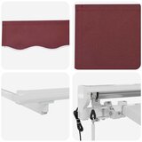  Okvir tende Tamno crvena 350 x 200 cm Poliester s PU premazom | Eponuda.ba