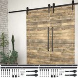  Pribori za klizna vrata 2 kom 200 cm čelični crni | shoptok.hr