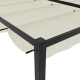 Vrtna sjenica s uvlačivim krovom krem boje 3x3 m čelik | shoptok.hr