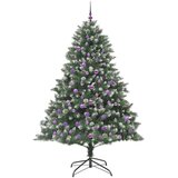 vidaXL Umestno božično drevo med 300 LED Zelena 140 x 140 x 210 cm | Shoptok.si