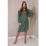 Kesi Spanish dress with decorative khaki sleeves | shoptok.hr