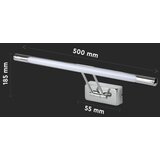  LED osvetljenje za ogledalo LED/9W/230V 3000K 50cm sjajni hrom | Eponuda.com