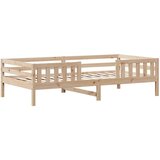 vidaXL Posteljni okvir 100x200 cm trdna borovina | Shoptok.si