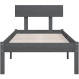  Okvir za krevet od borovine sivi 90 x 190 cm jednokrevetni | Eponuda.com