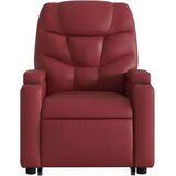  Naslonjač na podizanje od umjetne kože crvena boja vina | shoptok.hr