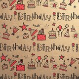 The Unique Paper Company Ukrasni papir R Doodles Birthday | ePonuda.com