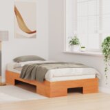  Posteljni okvir Rjava 75 x 190 cm Trdna borovina, (5000126415) | Shoptok.si