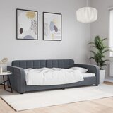 vidaXL Raztegljiva postelja temno siva 100x200 cm žamet Cene