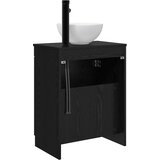  Kupaonski umivaonik s sudoperom Crna 54 x 35 x 83 cm | shoptok.hr
