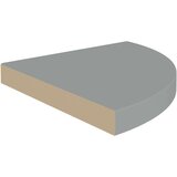 vidaXL plutajuća kutna polica siva 35 x 35 x 3,8 cm MDF | shoptok.hr