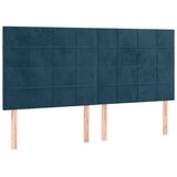  Krevet s oprugama i madracem tamnoplavi 160x200 cm baršunasti | shoptok.hr