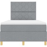  s opruga kutije Svijetlo siva 120 x 190 cm tkanina | shoptok.hr