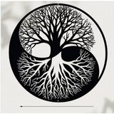 INF Črna Kovinska Silhueta Drevesa Življenja - Železna Stenska Dekoracija, (5000155597) | Shoptok.si