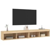 TV ormarići s LED svjetlima 2 kom boja hrasta 100x30x30 cm | shoptok.hr