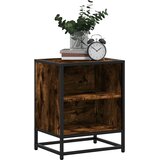  Noćni ormarići 2 kom Dimljeni hrast Konstruirano drvo i metal | shoptok.hr