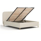 Maison de Rêve Bež tapecirani bračni krevet s prostorom za odlaganje s podnicom 120x200 cm Noto – | shoptok.hr
