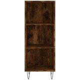  Komoda boja dimljenog hrasta 34,5x32,5x90 cm konstruirano drvo | shoptok.hr