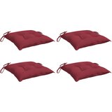  Jastuci za stolice 4 kom boja vina 40x40x7 cm tkanina Oxford | shoptok.hr