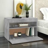 TV ormarić s LED svjetlima siva boja betona 60x35x40 cm | shoptok.hr