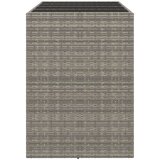 vidaXL barski stol sa staklenom pločom sivi 145x80x110 cm poliratan | shoptok.hr