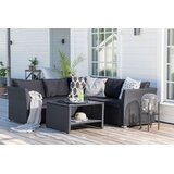 Venture Home Haiti kutna vrtna lounge garnitura, crna, šifra 1542-238 | shoptok.hr