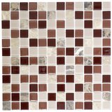 x Samoljepljiva mozaik pločica SAM 4CM352 (30 x 30 cm, Staklo, Bež-smeđe boje) | shoptok.hr