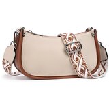 INF Elegantna polkrožna torba za čez ramo za ženske White, (21781462) | Shoptok.si