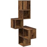 Police za kutne zidne Staro drvo 48 x 48 x 120 cm | shoptok.hr