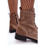 Boto Comfortable Suede Lined Boots Light Brown Lemar Revin | Shoptok.si