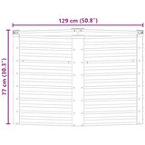  Povišena vrtna gredica 129 x 77 cm od pocinčanog čelika srebrna | shoptok.hr