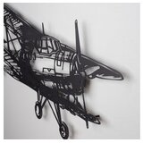 WALLXPERT Zidna dekoracija Avion-APT322MS, 39x74 cm, 1,5 mm, Crna | Eponuda.ba