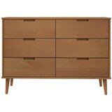  Ladičar MOLDE smeđi 113 x 40 x 80 cm od masivne borovine | shoptok.hr