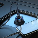 hoco. Avto polnilec (NZ3 Clear Way) - 2xUSB Type-C QC 3.0 PD 40W 3A - črn | Shoptok.si