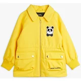 Mini Rodini Otroška jakna Panda rumena barva