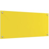 vidaXL Kuhinjska obloga Rumena Kaljeno steklo 90 x 40 x 0.6 cm | Shoptok.si