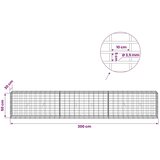  Gabion s žicom debljine 3 5 mm i mrežom 5x10 cm 300x30x50 cm - 30 cm 50 cm 300 cm | shoptok.hr