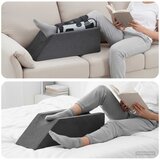  Jastučić za noge 68 x 25 x 21,5 cm Čvrst PU pjena Siva | shoptok.hr
