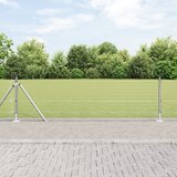 vidaXL Varjena žična ograja z 13 stebri z robom 0.4x50 m Pocinkano jeklo Cene