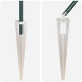  Stebri za ograjo s konico 26 kosov Ø32 mm 60 cm Galvanizirana jeklo | Shoptok.si