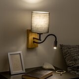  Brilagi - LED zidna lampa NUBILA WOOD 1xE27/25W/230V + LED/3W hrast/antracit | Eponuda.com