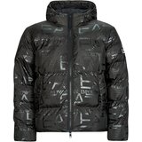 Ea7 Emporio Armani Puhovke MOUNTAIN M POLY DOWN HOODED JACKET LOGO REPEAT - MOUNTAIN M POLY Črna Cene