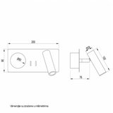 Vesta 478 ZIDNA LAMPA 3W+3W 3000K BELA Cene