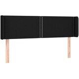  Uzglavlje s ušima crni 147x16x78/88 cm od tkanine | shoptok.hr