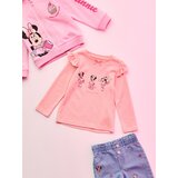 Sinsay Pamučna Majica s Volanom i Printom Minnie Mouse | shoptok.hr