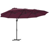  Suncobran Bordeaux Crvena 372 x 198 x 243 cm | shoptok.hr