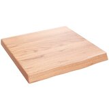  Polica svjetlosmeđa 40x40x(2-4) cm obrađena hrastovina | shoptok.hr