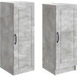  Set ormara 2 kom. Betonska siva Konstruirano drvo 33 x 34,5 x 87 cm | Shoptok.si