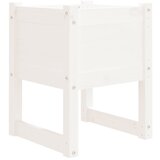 Maison Chic Visoka greda - Greda - Cvetlični Lonec bela 40x40x52,5 cm trdna borovina, (21789209) Cene