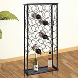 vidaXL Stojalo za vino za 28 steklenic kovinsko, (20623086) Cene